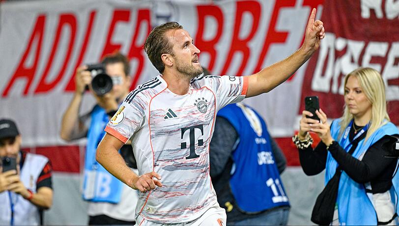 Sorgte für die späte Bayern-Erlösung: Star-Stürmer Harry Kane.
