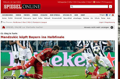 Auch der Spiegel ehrt Mandzukic
