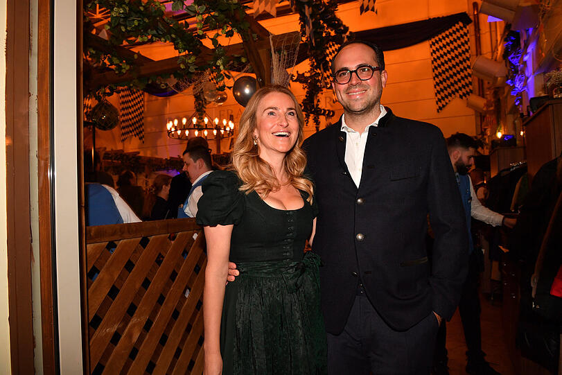 Architekt Thomas Mang (Sohn von Promi-Beauty-Doc Werner Mang) mit Stephanie Hasse.