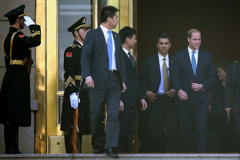 Prinz William bei seinem Besuch in China