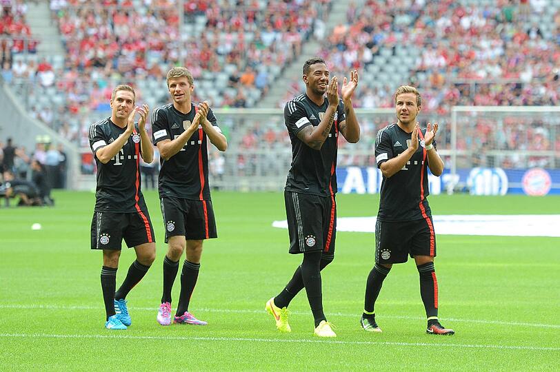 Die Bilder von der Team-Präsentation der Bayern.