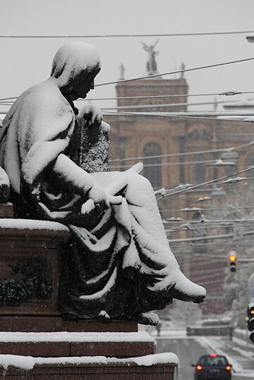 Winter in der Maximilianstraße.