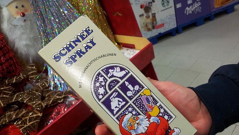 Statt Reizgas: Schneespray. Statt Reizgas: Schneespray.