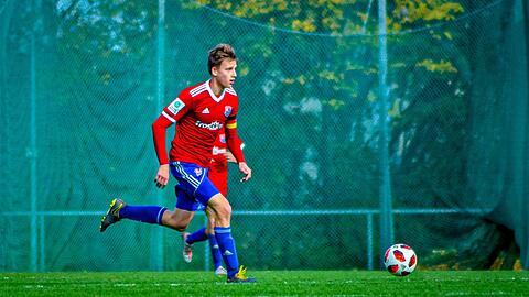 Der jüngste Spieler der 3. Liga: Viktor Zentrich von der SpVgg Unterhaching.
