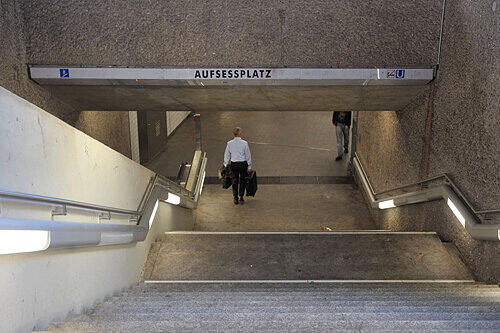 Am U-Bahn-Verteilergeschoss begann die Hatz auf den Jugendlichen.