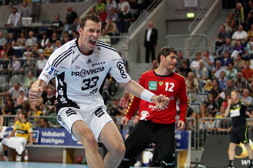 Unbändiger Jubel: Handball-Ass Dominik Klein.