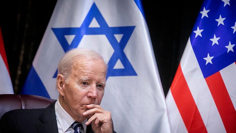 US-Präsident Joe Biden bei seinem Besuch in Tel Aviv am 18. Oktober. Die USA sind der wichtigste Verbündetete Israels.