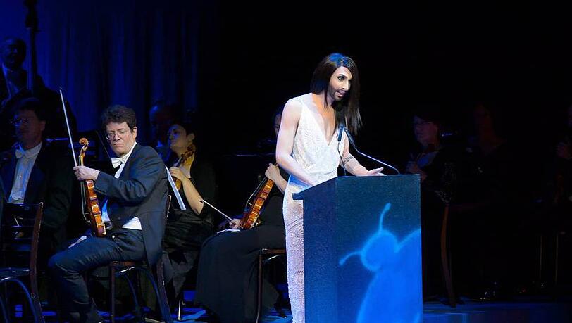 Stilsicher wie immer: Conchita Wurst beim "Life Ball"