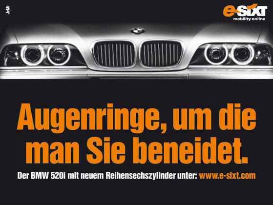 Ob Promi-Affäre, Politik-Aufreger oder Bahnstreik: Sixt nimmt selten Rücksicht auf Verluste &ndash; beweist aber auch oft genug ohne prominenten Prügelknaben Humor. Die besten Webekampagnen zum Durchklicken.