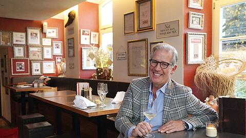 Lädt im November zur "Ess-Klasse" ins Vino e Gusto: Gastgeber Guido Prick in seinem Lokal in der Herrnstraße.