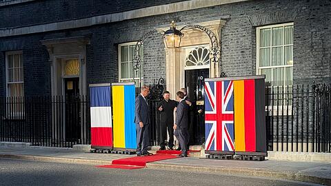 Europ&auml;ische Solidarit&auml;t f&uuml;r die Ukraine in London.