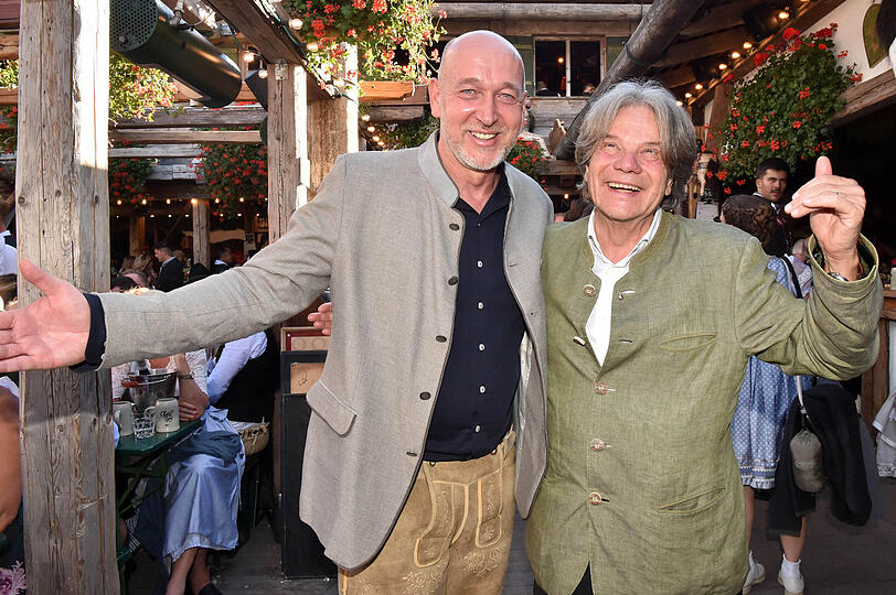 Christian Vosseler und Wiesn-Wirt Michael K&auml;fer