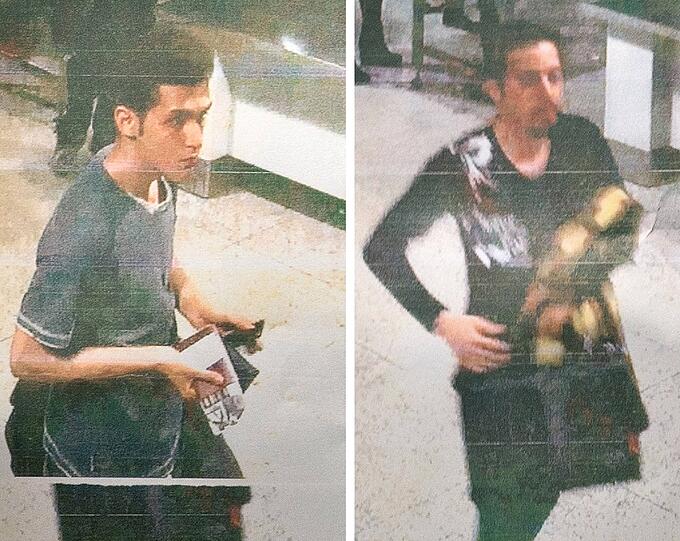 Diese beiden Männer flogen mit gestohlenen Pässen: Links der 19-jährige Pouria Nour Mohammad Mehrdad, rechts sein unbekannter Begleiter