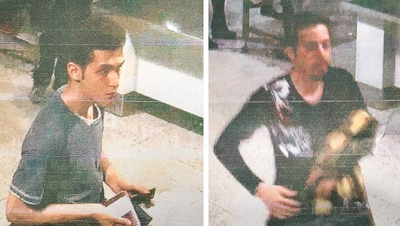 Diese beiden Männer flogen mit gestohlenen Pässen: Links der 19-jährige Pouria Nour Mohammad Mehrdad, rechts sein unbekannter Begleiter Diese beiden Männer flogen mit gestohlenen Pässen: Links der 19-jährige Pouria Nour Mohammad Mehrdad, rechts sein unbekannter Begleiter