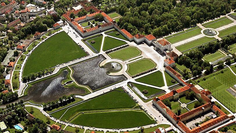 Aus der Luft schön - und am Boden auch: der Nymphenburger Schlosspark. Aus der Luft schön - und am Boden auch: der Nymphenburger Schlosspark.