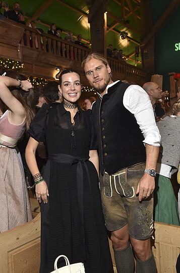 Nadine Mirada und Rurik Gislason waren auch unter  den Gästen auf der Kitzbühel Wiesn.