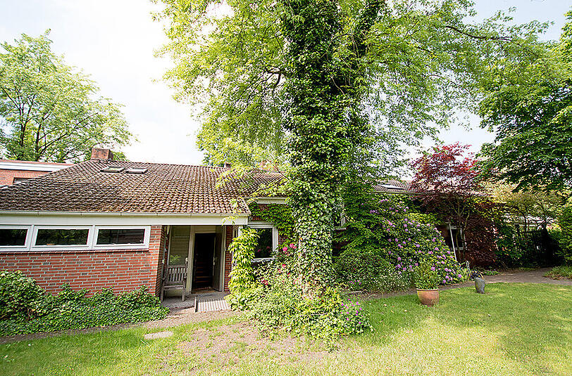 Der Eingang: Helmut und Loki Schmidt hatten das Haus 1961 im Hamburger Stadtteil Langenhorn gekauft.
