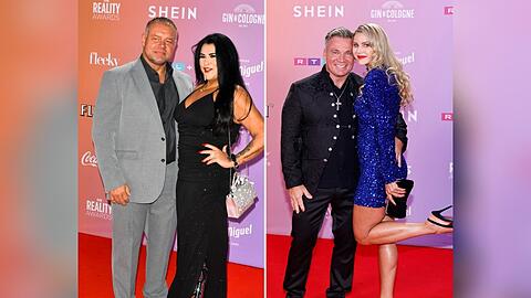 Iris und Peter Klein besuchen die Verleihung der Reality Awards mit ihren neuen Partnern Stefan Braun (li.) und Yvonne Woelke (re.).