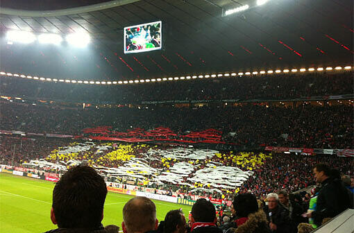 Die Fan-Choreo in der Allianz Arena