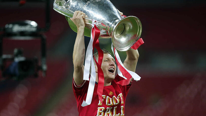Schweinsteiger holte 2013 das Triple. Schweinsteiger holte 2013 das Triple.