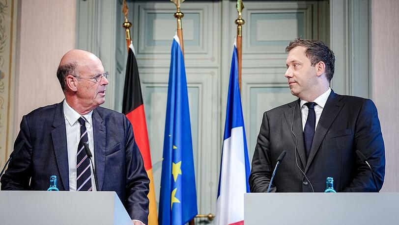 Klingbeil und Lombard berieten sich unter anderem zum Zollkonflikt mit den USA.