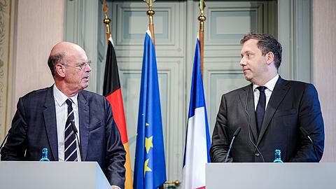 Klingbeil und Lombard berieten sich unter anderem zum Zollkonflikt mit den USA.