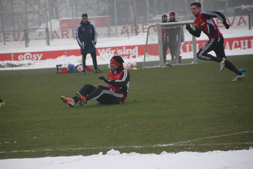 Nach dem Auwärmen ging es an die Laufwege und Spielzüge.