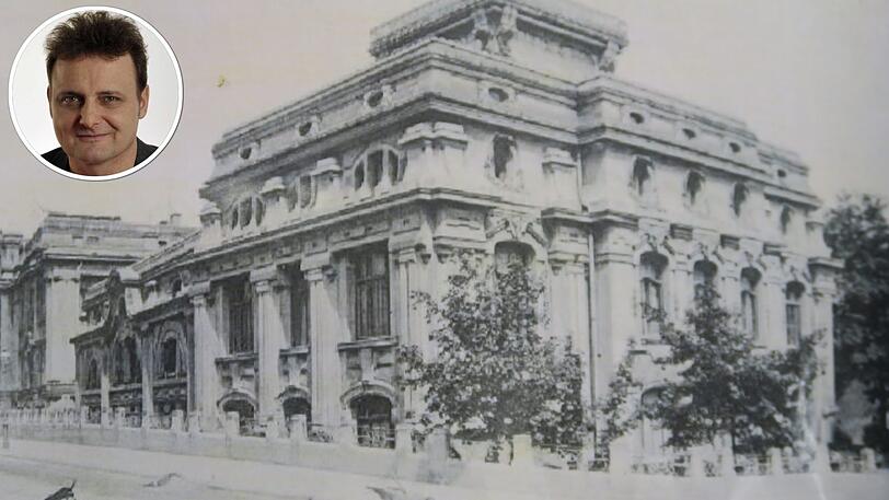 Die historische Tierklinik auf einer Postkarte von 1922.