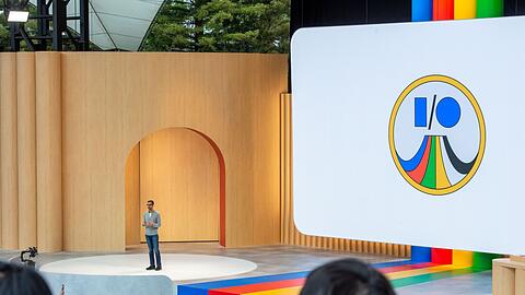 Google-Chef Sundar Pichai auf der Entwicklerkonferenz Google I/O.