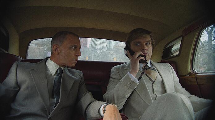 Donald Trump ( Sebastian Stan, rechts) und sein Anwalt Roy Cohn (Jeremy Strong).