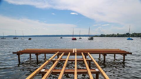 Aus zwei wird eins: Aus den beiden Stegen am Seewinkel wird künftig ein großer.