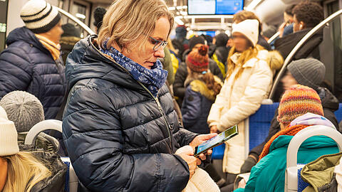 Nichts geht mehr in der Münchner U-Bahn: Derzeit sind keine Mails, kein Chat und kein Anruf möglich.