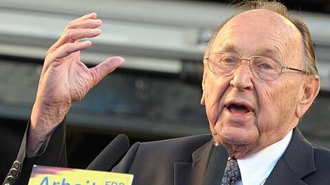 Wahlkampf-Zugpferd wie eh und je: Hans-Dietrich Genscher.