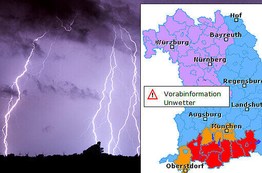 Unwetterwarnung für München
