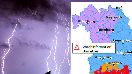 Unwetterwarnung für München Unwetterwarnung für München