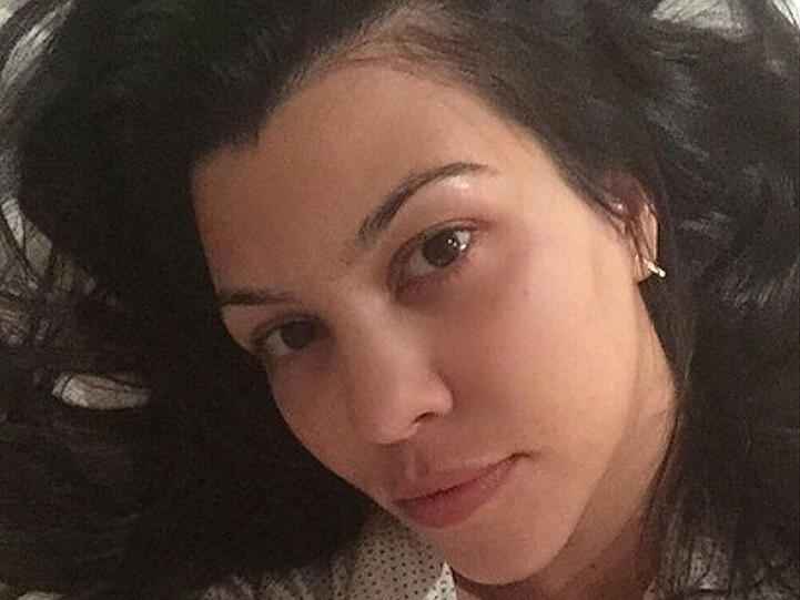 Ihre Fans lieben sie auch ohne Make-up: Kourtney Kardashian