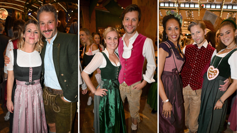 Der "Sturm der Liebe"-Cast kam am Samstag im Bräurosl-Festzelt zum Feiern zusammen.