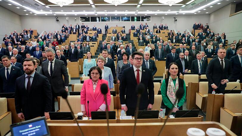 Im russischen Parlament herrscht praktisch Einstimmigkeit über die schärfere Verfolgung politischer Gegner des Kreml. (Archivbild)