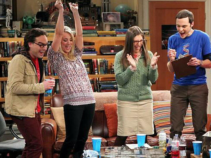 "The Big Bang Theory": Leonards (Johnny Galecki, l.) Clique veranstaltet einen Spieleabend