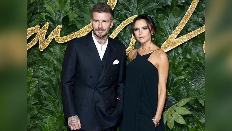 David Beckham und Victoria Beckham auf dem Roten Teppich.