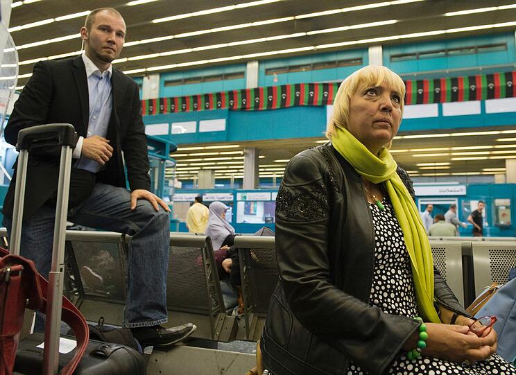 Grünen-Chefin Claudia Roth in Libyen - die Bilder.