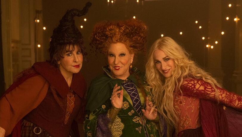Kathy Najimy, Bette Midler und Sarah Jessica Parker (v.l.) in "Hocus Pocus 2".