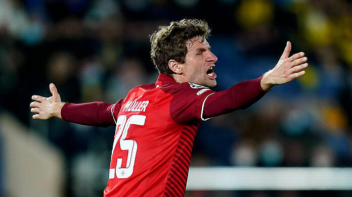 Auch Thomas Müller erwischte bei er Niederlage in Villarreal keinen guten Tag.