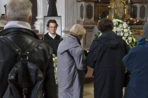 Trauerfeier für Tilmann T. in der Kirche St. Michael