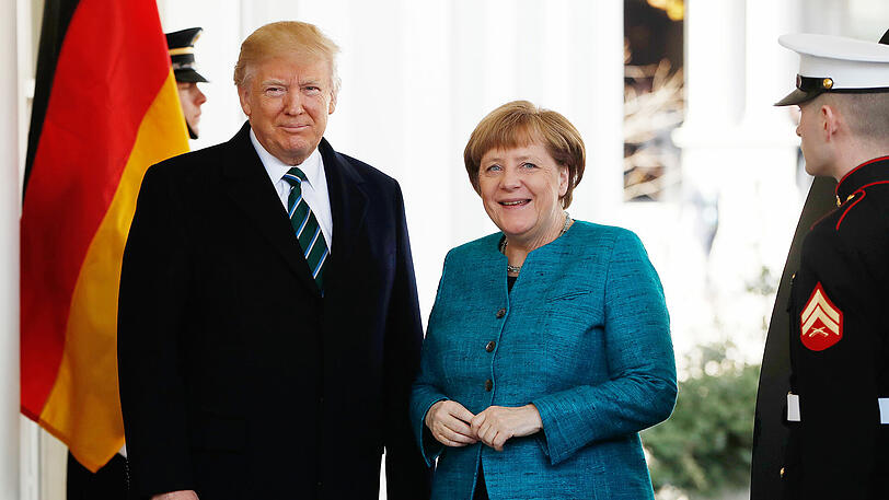 Angela Merkel zu Besuch bei Donald Trump. Die Bilder aus Washington.