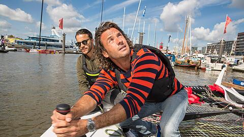 Stephan Luca und Kostja Ullman bei der Land Rover Sailing Series in Hamburg