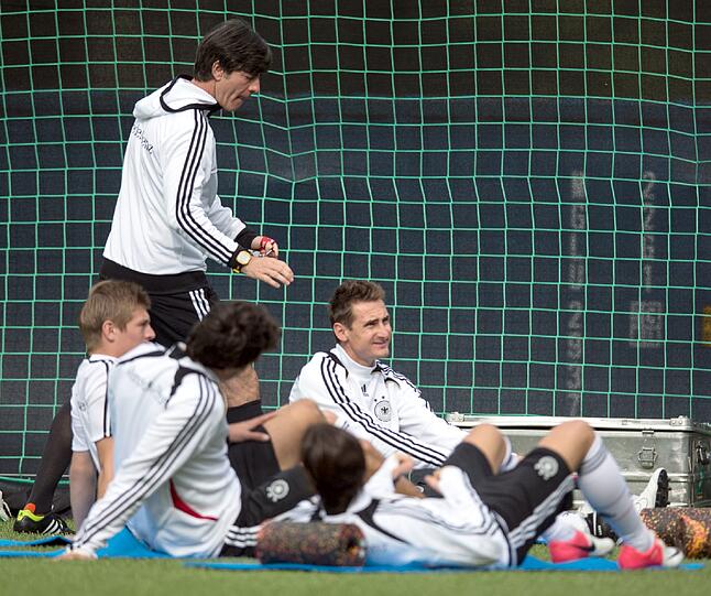 Training der DFB-Elf am Montag vor dem Spiel gegen Italien