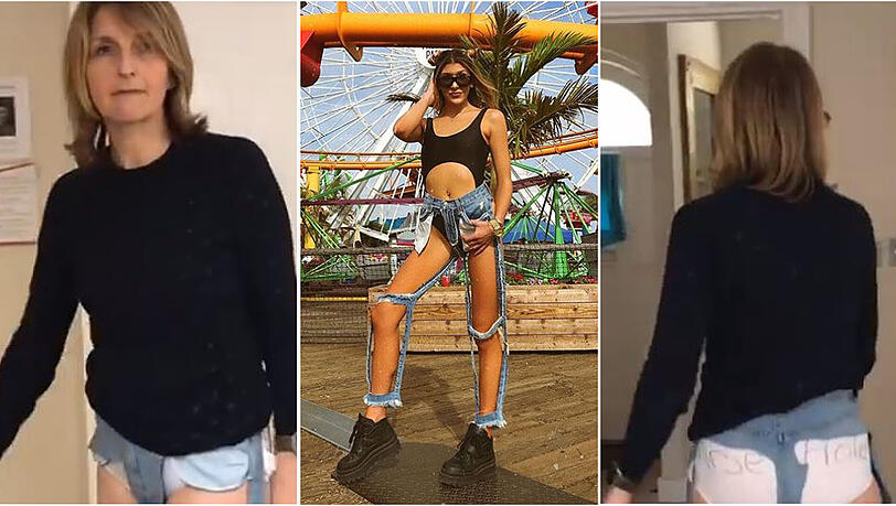 Normale Frau vs. Model: Diese "Extreme Cut Out Pants" kann nur von Models getragen werden. Normale Frau vs. Model: Diese "Extreme Cut Out Pants" kann nur von Models getragen werden.