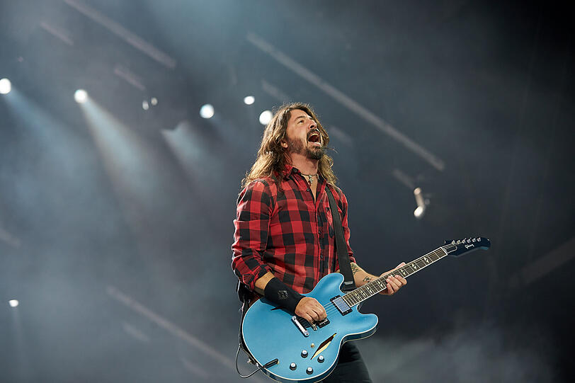 Dave Grohl spielt mit den Foo Fighters am 17. Juni in der Allianz Arena.