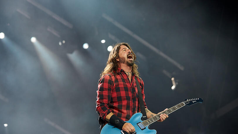 Dave Grohl spielt mit den Foo Fighters am 17. Juni in der Allianz Arena.